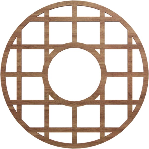 Ekena Millwork O'Neal Wood Fretwork Pierced Ceiling Medallion, Walnut, 16"OD x 5 3/4"ID x 3/8"T CMWP16X16X0375ONWA - main